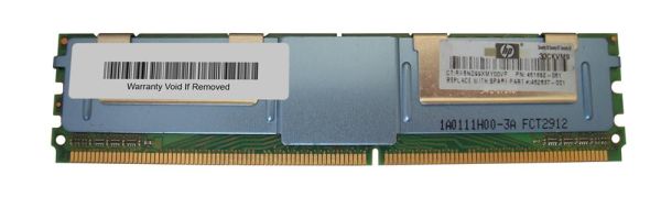 461652-061 HP 1GB DDR2-667MHz PC2-5300 Fully Buffered CL5 240-Pin DIMM 1.8V Single Rank Memory Module