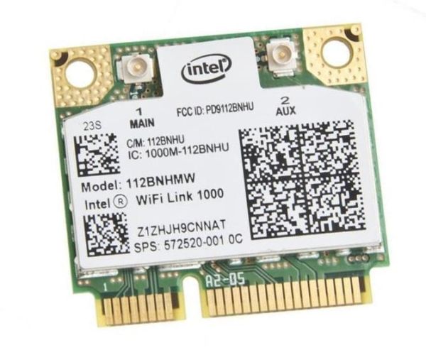 60Y3203 IBM 112BNHMW IEEE 802.11b/g/n 300Mbit/s Half-Mini PCI-Express Wireless LAN Card for ThinkPad
