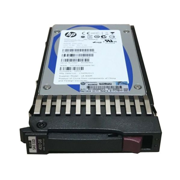 690811-002 HP Enterprise 400GB SAS 6Gb/s 2.5-inch MLC Solid State Drive