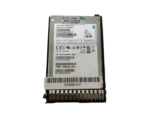 636458-001 HP 100GB Multi-Level Cell SATA 6Gb/s 2.5-inch Solid State Drive