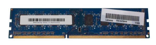 64Y6649 Lenovo 2GB DDR3-1333MHz PC3-10600 ECC Registered CL9 240-Pin DIMM 1.35V Low Voltage Memory Module