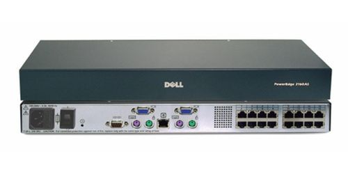 OHG514 Dell PowerEdge 2160AS 16 x Ports RJ-45 + 2 x Ports VGA + 1 x Port BD-9 Male KVM Console Switch