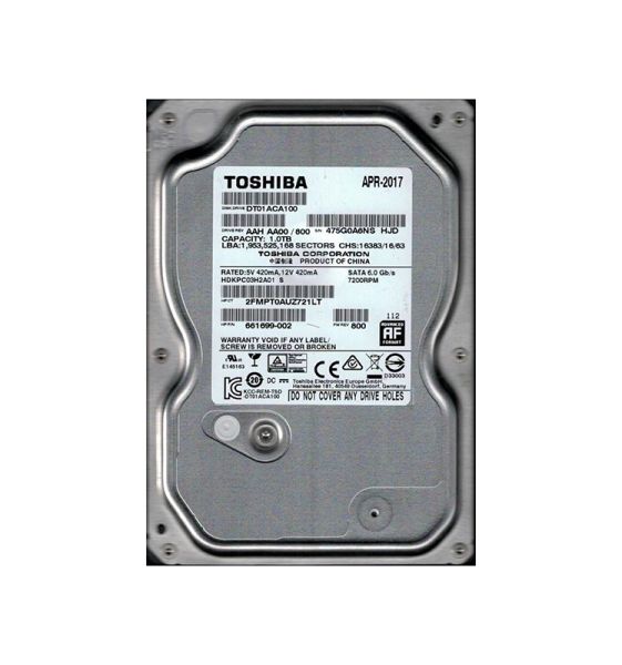 661699-002 HP 1TB 7200RPM SATA 6Gb/s 32MB Cache 3.5-inch Hard Drive