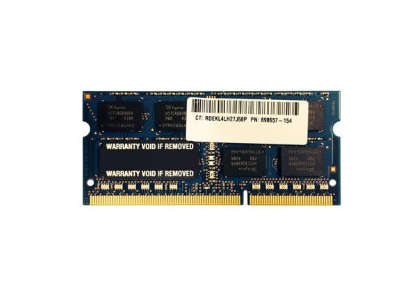 698657-154 HP 8GB DDR3-1600MHz PC3-12800 non-ECC Unbuffered CL11 204-Pin SoDimm 1.35V Low Voltage Memory Module