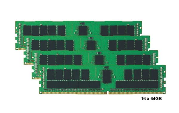 6CN44AV HP 1TB Kit (16 x 64GB) DDR4-2933MHz PC4-23400 ECC Registered CL21 288-Pin RDIMM 1.2V Dual Rank Memory