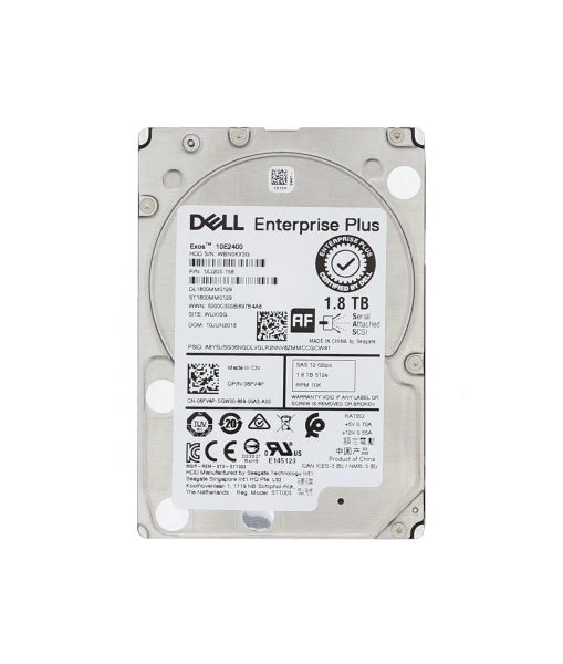 06FV4P Dell 1.8TB 10000RPM SAS 12Gb/s (512e) 2.5-inch Hard Drive