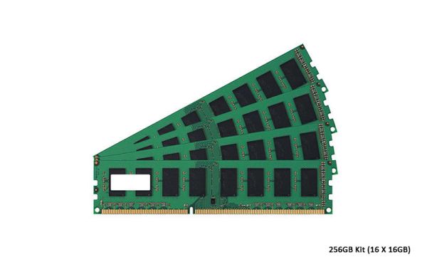 713985-256 HP 256GB Kit (16 X 16GB) DDR3-1600MHz PC3-12800 ECC Registered CL11 240-Pin DIMM 1.35V Low Voltage Dual Rank Memory