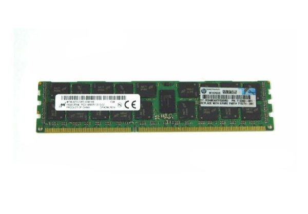 715274-001 HP 16GB DDR3-1866MHz PC3-14900 ECC Registered CL13 240-Pin DIMM 1.35V Low Voltage Dual Rank Memory Module