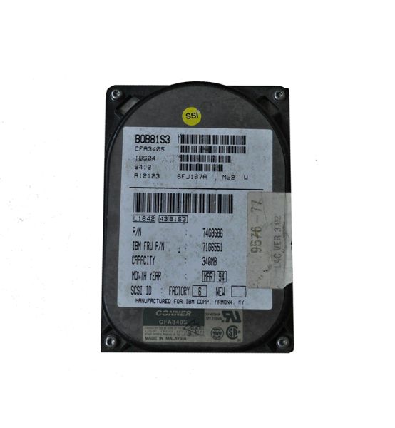 71G6551 IBM 340MB SCSI 50-Pin 3.5-inch Hard Drive
