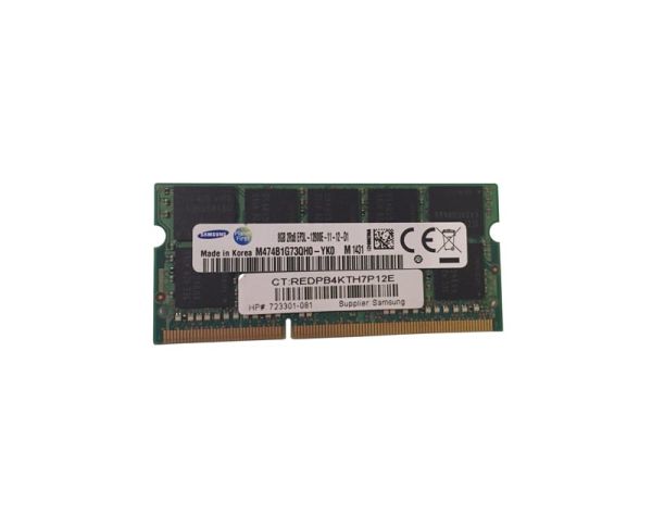 723301-081 HP 8GB PC3-12800 DDR3-1600MHz ECC Unbuffered CL11 204-Pin SoDimm 1.35V Low Voltage Dual Rank Memory Module