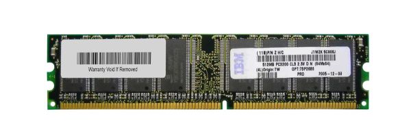 73P2686 IBM 512MB DDR-400MHz PC3200 non-ECC Unbuffered CL3 184-Pin DIMM 2.5V Memory Module