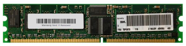 73P2872 IBM 512MB Kit (2 X 256MB) DDR-266MHz PC2100 ECC Registered CL2.5 184-Pin DIMM 2.5V Memory