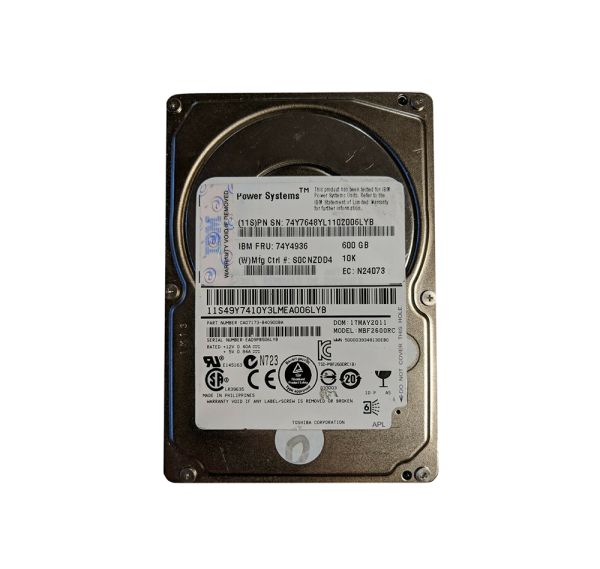 74Y4936 IBM 600GB 10000RPM SAS 2.5-inch Hard Disk Drive
