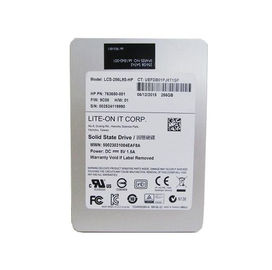 763650-001 HP 256GB Multi-Level Cell SATA 6Gb/s 2.5-inch Solid State Drive