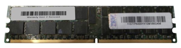 77P6499 IBM 4GB Kit (2 X 2GB) DDR2-667MHz PC2-5300 ECC Registered CL5 240-Pin DIMM 1.8V Dual Rank Memory