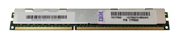 77P8692 IBM 8GB DDR3-1066MHz PC3-8500 ECC Registered CL7 240-Pin DIMM 1.35V Low Voltage Quad Rank Very Low Profile (VLP) Memory Module