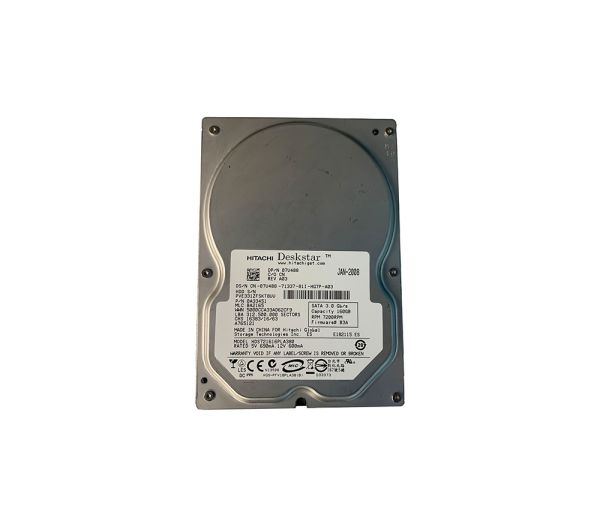 7U488 Dell 160GB 7200RPM SATA 3Gb/s 8MB Cache 3.5-inch Hard Drive