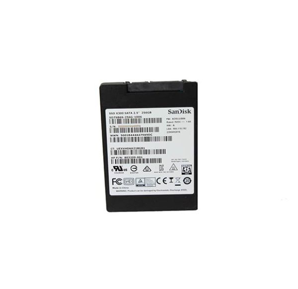 803209-001 HP SanDisk 256GB SATA 2.5-inch Solid State Drive