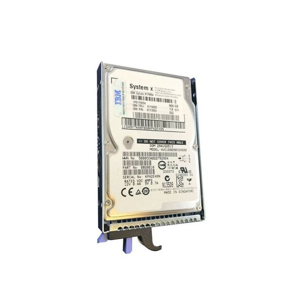 81Y3809 IBM 900GB 10000RPM SAS 6GB/s 2.5-inch SFF SIMPLE SWAP Hard Drive with Tray