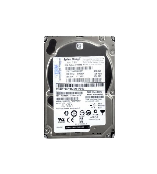 81Y9894 IBM 900GB 10000RPM SAS 6GBps Hot Swap 2.5-inch Hard Drive