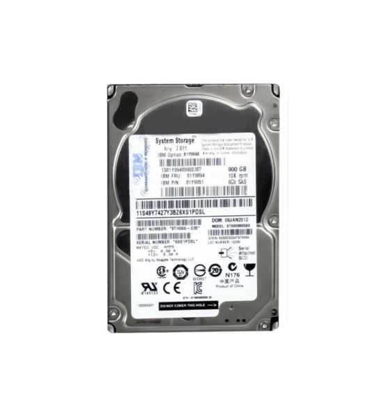 81Y9948 IBM 900GB 10000RPM SAS 6GB/s 2.5-inch Hot Swapable Hard Disk Drive