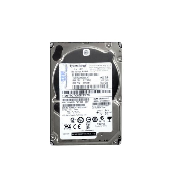 81Y9951 IBM 900GB 10000RPM SAS 6Gb/s 2.5-inch Hard Drive