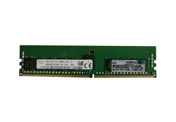 840757-091 HP 16GB DDR4-2666 PC4-21300 ECC Registered Single Rank x4 CL-19 288-Pin 1.2V DIMM Memory Module