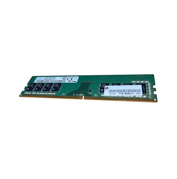 854913-001 HP 8GB DDR4-2400MHz PC4-19200 ECC-Registered CL17 288-Pin DIMM 1.2V Single Rank Memory Module