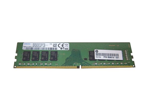 854914-001 HP 16GB DDR4-2400MHz PC4-19200 ECC Unbuffered 288-Pin DIMM Dual Rank Memory Module