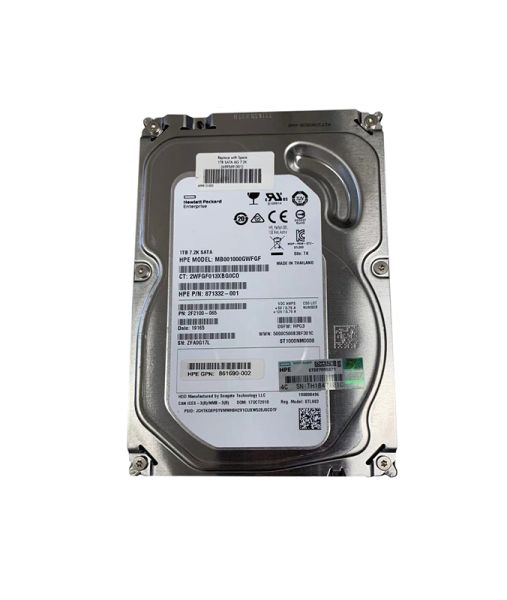 871332-001 HP 1TB SATA 6Gb/s 7200RPM 3.5-inch Hard Drive