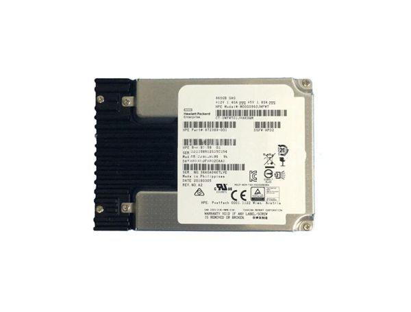 872396-002 HP 960GB SAS 12Gb/s Read Intensive 2.5-inch SFF MLC Hot Swap SC Digitally Signed Firmware Solid State Drive