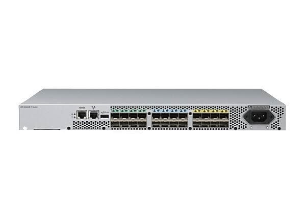 874533-001 HP StoreFabric SN3600B 32Gb/s 8 x Active 32GB Fibre Channel SFP+ Ports + 16 x 32GB Fibre Channel SFP+ Ports On Demand Managed 1U Rack-mountable Fibre Channel Switch