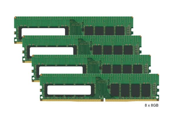 8EC55AV HP 64GB Kit (8 x 8GB) DDR4-2933MHz PC4-23400 Non-ECC Unbuffered CL21 288-Pin UDIMM 1.2V Single Rank Memory