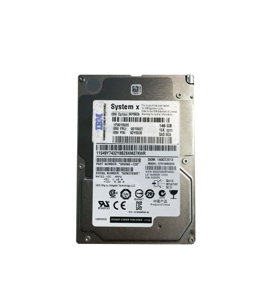 90Y8930 IBM 146GB 15000RPM SAS 6GB/s 2.5-inch SFF G2 Hot Swapable Hard Drive with Tray