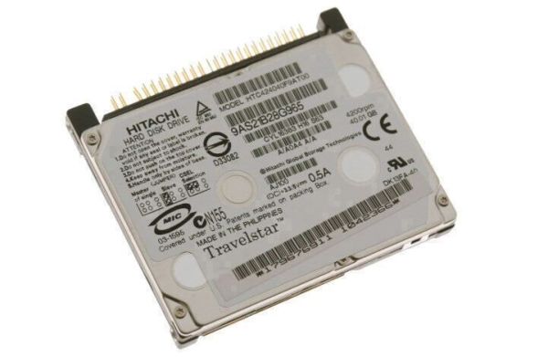 HTC424040F9AT00 Hitachi TravelStar C4K40 40GB 4200RPM 2MB Cache IDE/ATA 44-Pin 1.8-inch Hard Drive