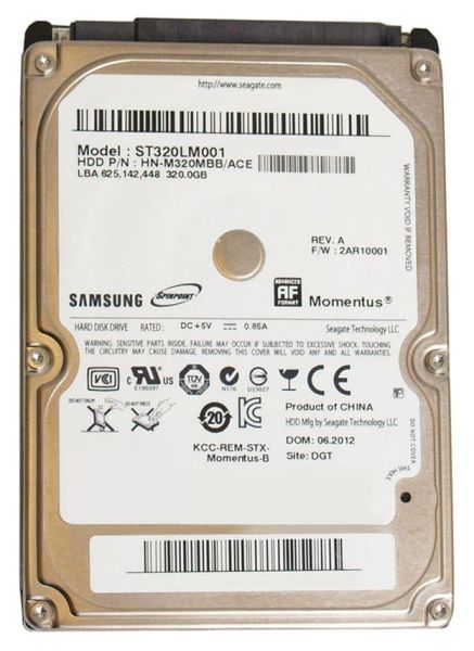 HN-M320MBB Samsung Spinpoint M8 320GB 5400RPM SATA 3Gb/s 8MB Cache 2.5-inch Hard Drive
