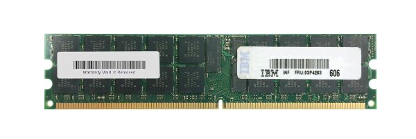 93P4283 IBM 2GB DDR2-400MHz PC2-3200 ECC Registered CL3 240-Pin DIMM 1.8V Dual Rank Memory Module