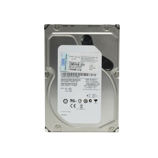 99Y1167 IBM 2TB 7200RPM SAS 6GB/s 3.5-inch Hard Drive with Tray