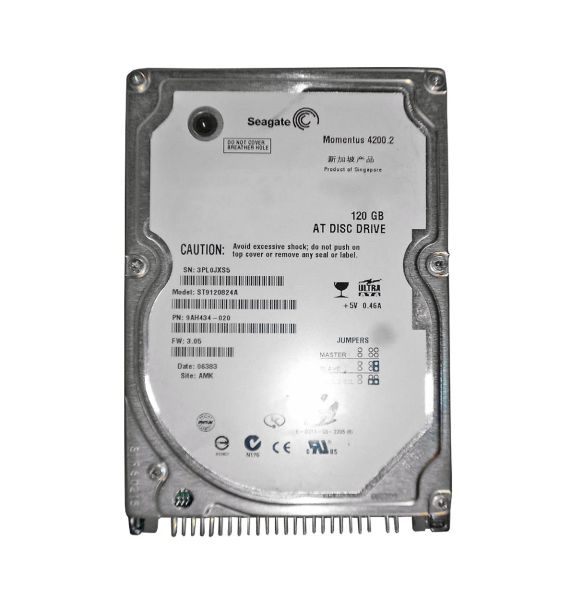 9AH434-020 Seagate 120GB 4200RPM ATA-100 2.5-inch Hard Drive
