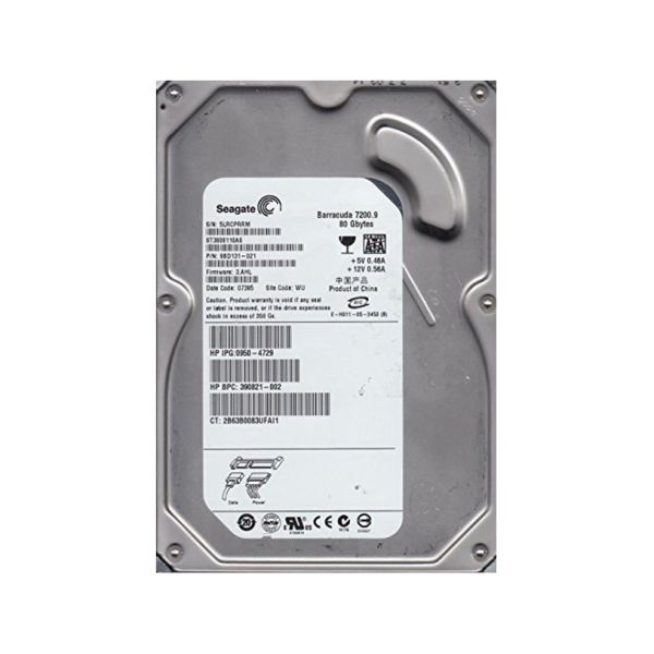 9BD131-021 Seagate BarraCuda 7200.9 80GB 7200RPM SATA 3Gb/s 8MB Cache 3.5-inch Hard Drive