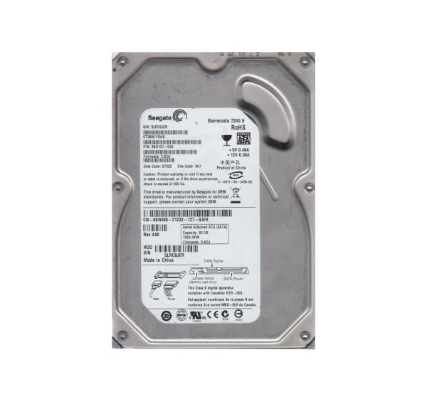 9BD131-034 Seagate BarraCuda 7200.9 80GB 7200RPM SATA 3Gb/s 8MB Cache 3.5-inch Hard Drive
