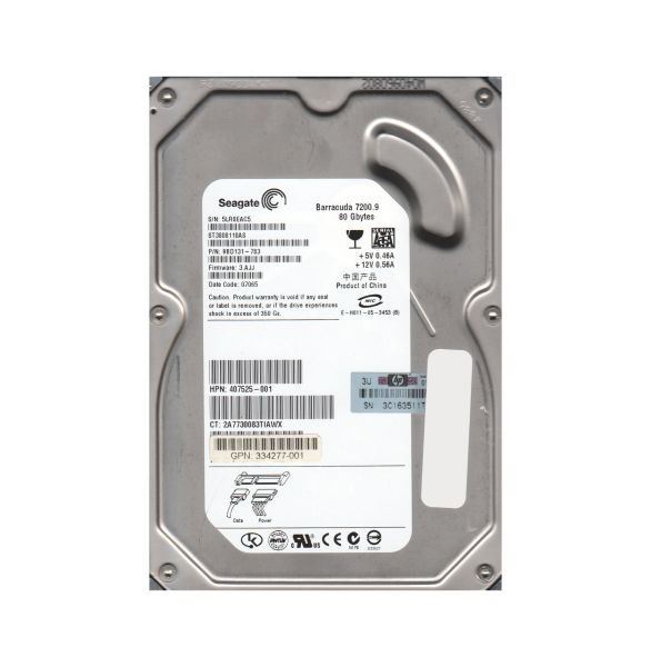 9BD131-783 Seagate BarraCuda 7200.9 80GB 7200RPM SATA 3Gb/s 8MB Cache 3.5-inch Hard Drive