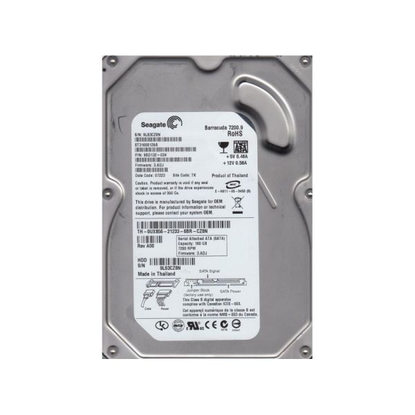 9BD132-034 Seagate 160GB 7200RPM SATA LFF 3.5-inch Hard Drive