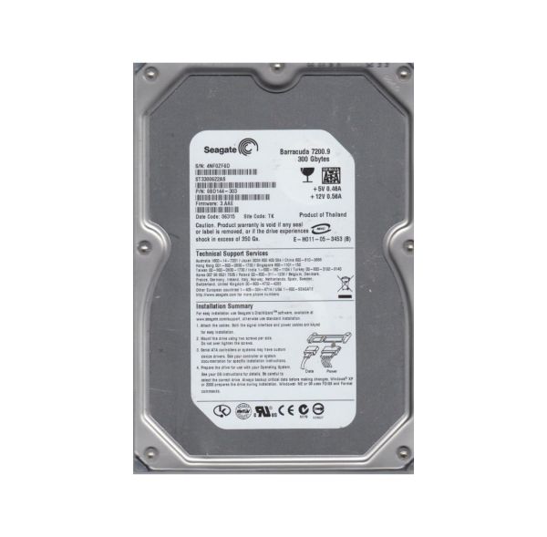 9BD144-303 Seagate 300GB 7200RPM SATA 3Gb/s 16MB Cache 3.5-inch Hard Drive