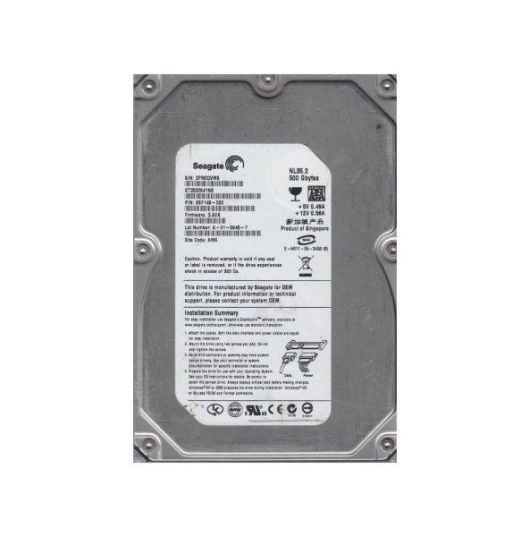 9BF148-080 Seagate 500GB 7200RPM SATA 3Gb/s 3.5-inch Hard Drive