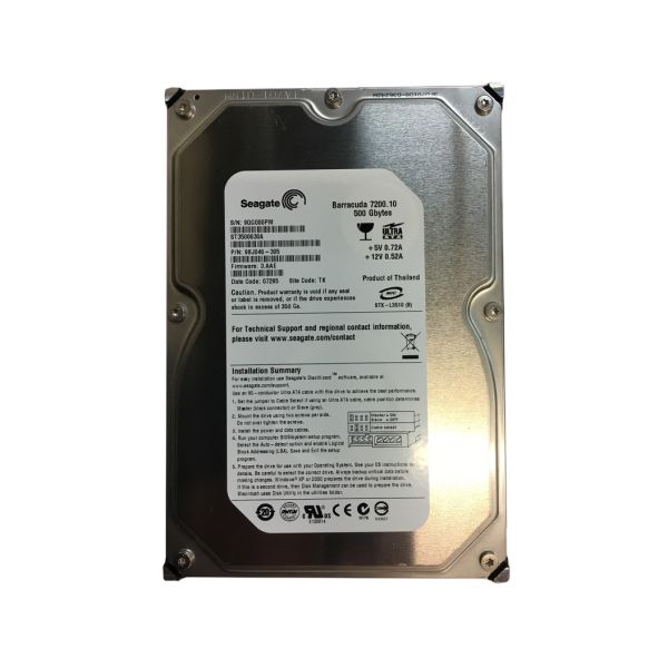 9BJ046-305 Seagate BarraCuda 7200.1 500GB 7200RPM ATA-100 16MB Cache 3.5-inch Hard Drive