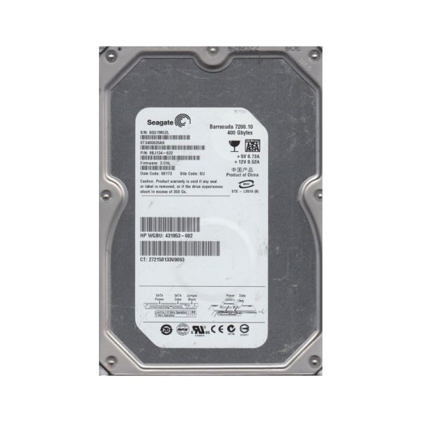 9BJ134-622 Seagate BarraCuda 7200.1 400GB 7200RPM SATA 3Gb/s 8MB Cache 3.5-inch Hard Drive
