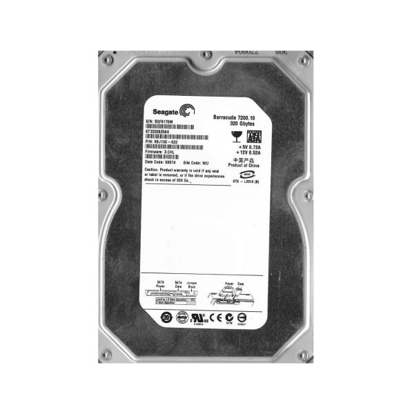 9BJ13G-622 Seagate BarraCuda 7200.1 320GB 7200RPM SATA 3Gb/s 8MB Cache 3.5-inch Hard Drive