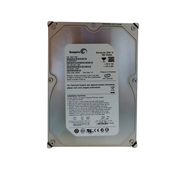9BJ146-305 Seagate 500GB 7200RPM SATA 3Gb/s 3.5-inch Hard Drive