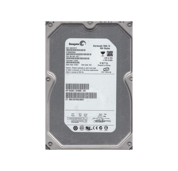 9BJ146-621 Seagate 500GB 7200RPM SATA 3Gb/s 3.5-inch Hard Drive